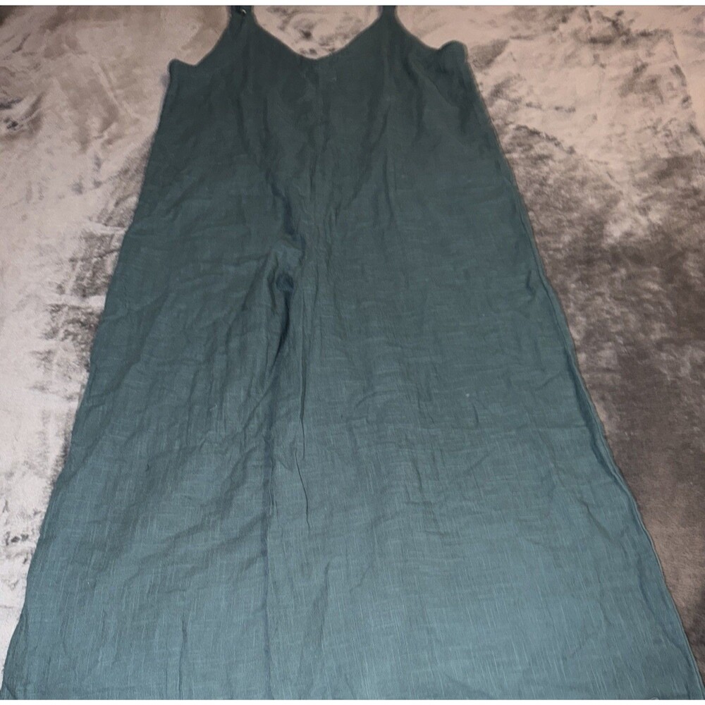 medium Natural Life green overalls jumpsuit women - Picture 7 of 9